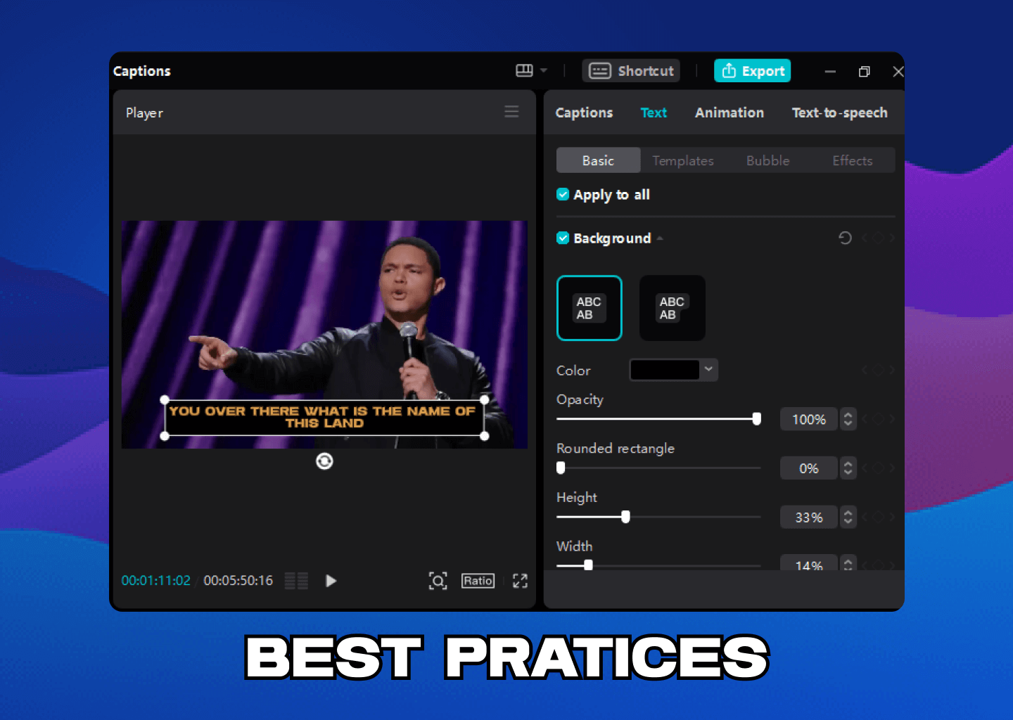 Best Pratices - add captions in capcut