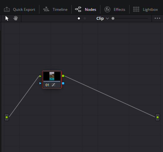 Color Tab In DaVinci Resolve node based workflow 