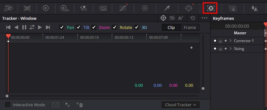 tracker window - Complete Guide to the Color Tab in DaVinci Resolve 19 - Video Editing