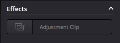 adjustment clip in davinci resolve studio 19 