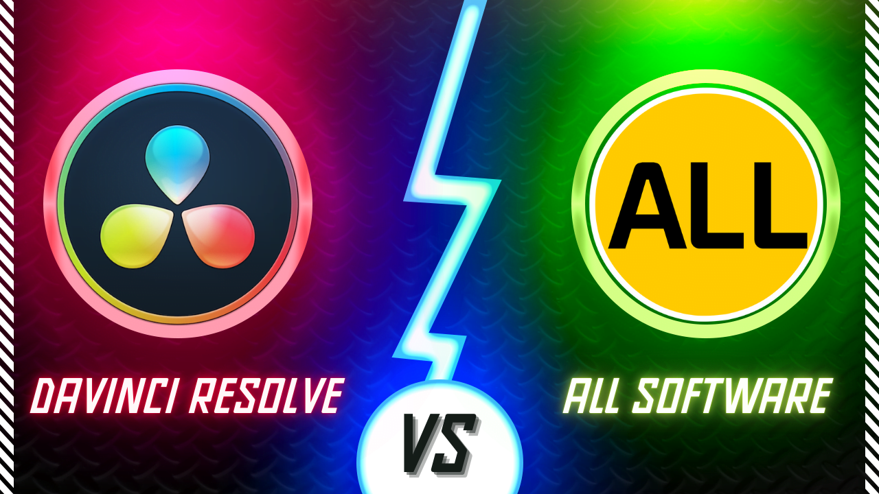 Davinci Resolve vs all other editing software logo