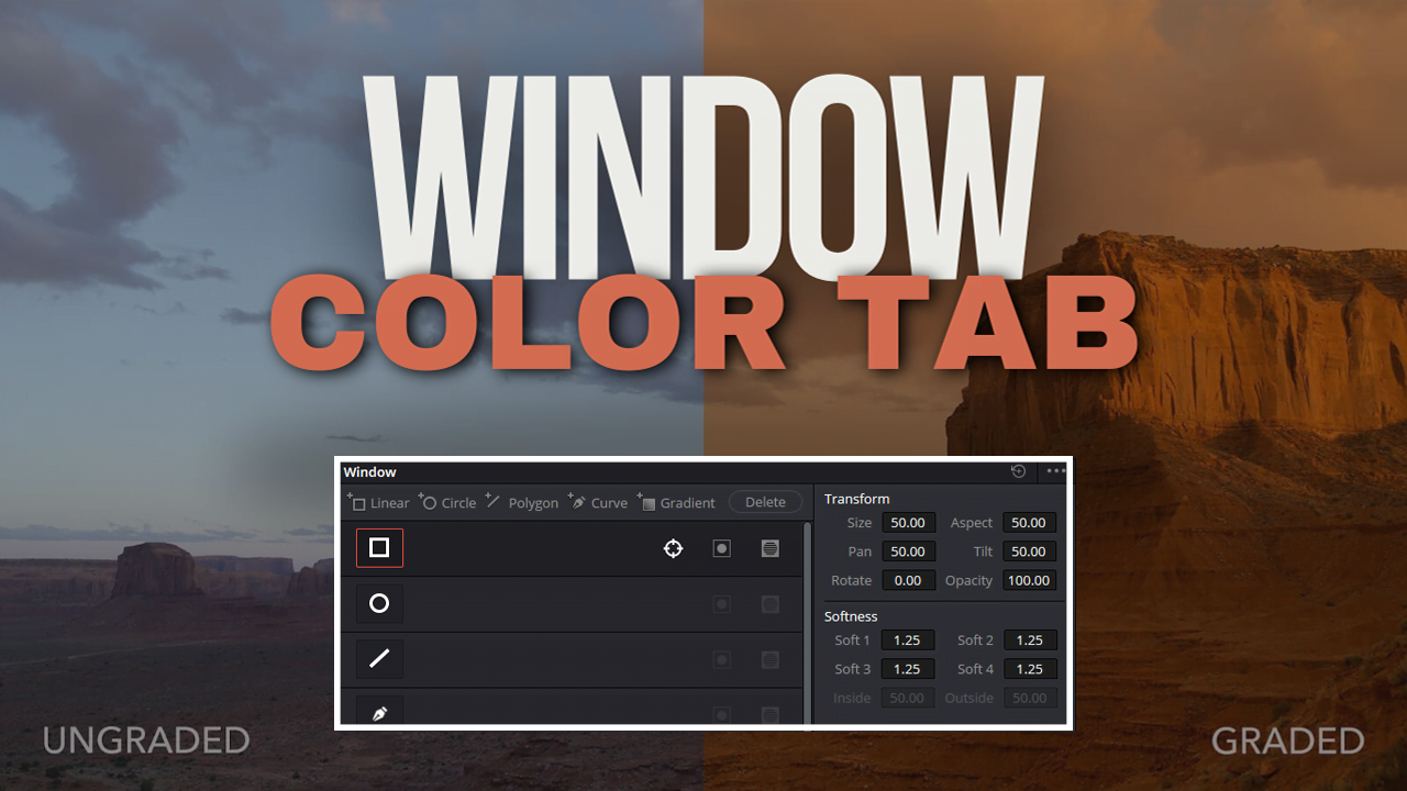 DaVinci Resolve 19 window color tab thambnail