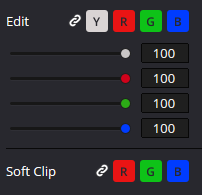 red, green, and blue edit point 